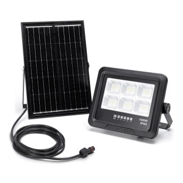 Aigostar - LED Dimmable ηλιακός προβολέας LED/100W/3,4V IP65 + τηλεχειριστήριο