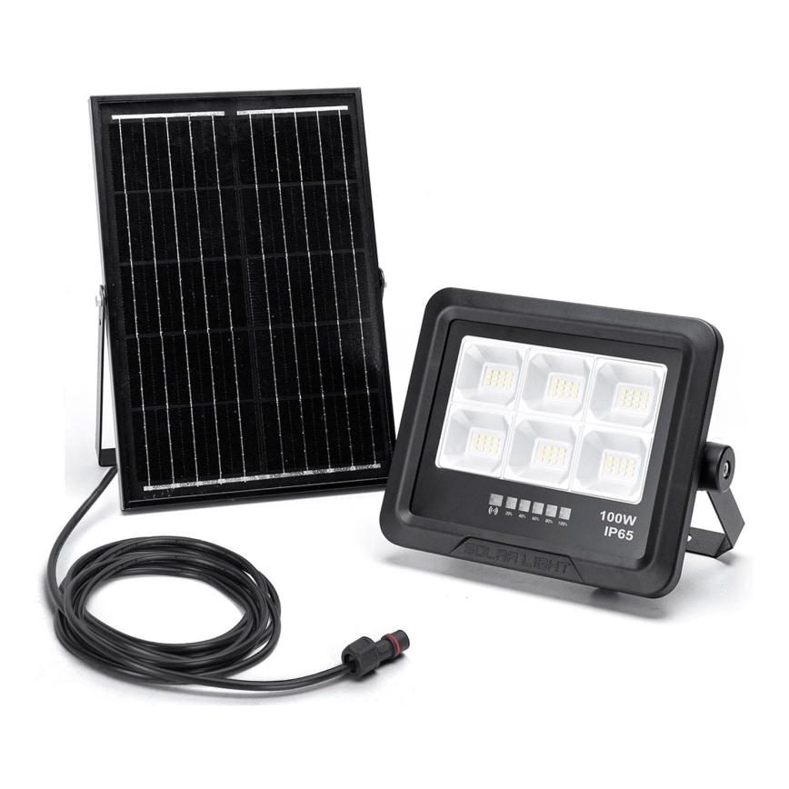 Aigostar - LED Dimmable ηλιακός προβολέας LED/100W/3,4V IP65 + τηλεχειριστήριο