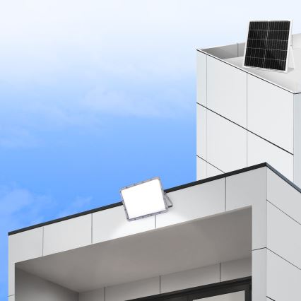 Aigostar - LED Dimmable ηλιακός προβολέας LED/200W/3,2V IP65 + τηλεχειριστήριο