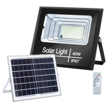 Aigostar - LED Dimmable ηλιακός προβολέας LED/40W/3,2V IP67 + RC