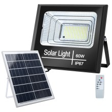 Aigostar - LED Dimmable ηλιακός προβολέας LED/60W/3,2V IP67 + RC