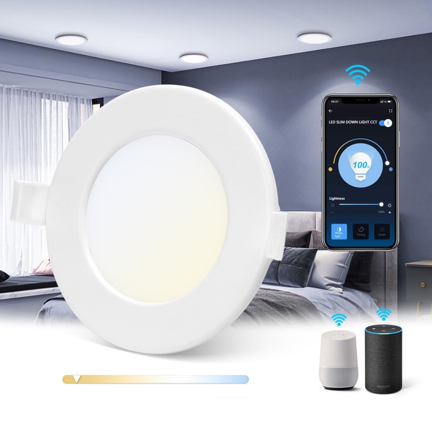 Aigostar - LED Dimmable φωτιστικό οροφής 6W/230V δ. 11,5 cm Wi-Fi