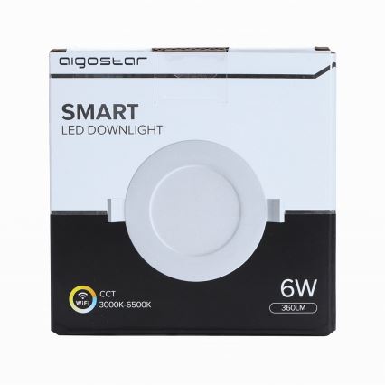 Aigostar - LED Dimmable φωτιστικό οροφής 6W/230V δ. 11,5 cm Wi-Fi