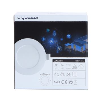 Aigostar - LED Dimmable φωτιστικό οροφής 6W/230V δ. 11,5 cm Wi-Fi