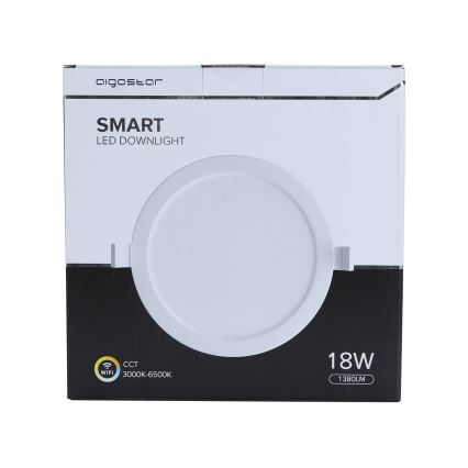 Aigostar - LED Dimmable χωνευτό φωτιστικό 18W/230V δ. 22 cm Wi-Fi