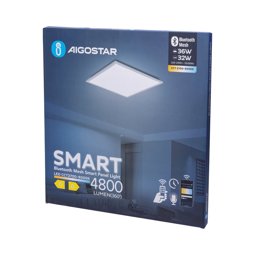 Aigostar - LED Dimmable χωνευτό φωτιστικό πάνελ MESH LED/36W/230V 2700-6500K 60x60 cm