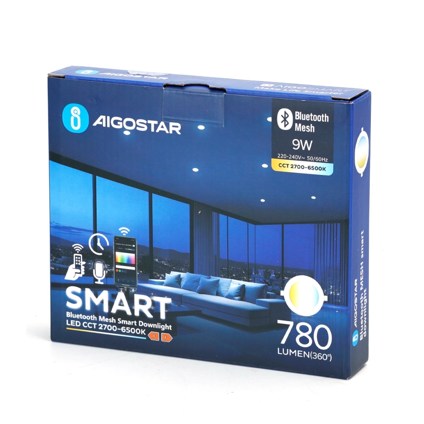 Aigostar - LED Dimmable χωνευτό φωτιστικό MESH LED/9W/230V 2700-6500K διάμετρος 14,5 cm