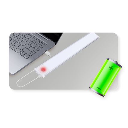 Aigostar - Φωτιστικό επίπλων LED με αισθητήρα, επαναφορτιζόμενο LED/1,5W/5V 6500K