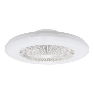 Aigostar - LED Φωτιστικό οροφής dimmable με ανεμιστήρα MESH LED/40W/230V 2700-6500K λευκό + τηλεχειριστήριο
