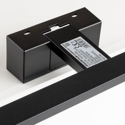 Aigostar - LED φωτισμός καθρέφτη μπάνιου LED/12W/230V 4000K 60 cm IP44 μαύρο