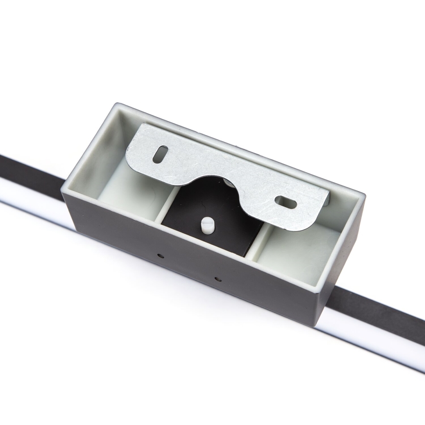 Aigostar - LED φωτισμός καθρέφτη μπάνιου LED/12W/230V 4000K 60 cm IP44 μαύρο