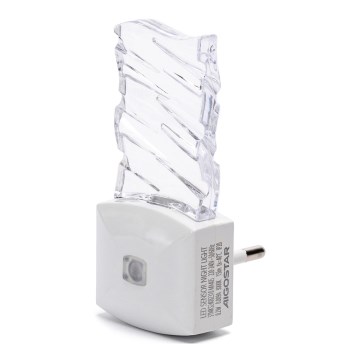 Aigostar - LED Φωτάκι νυκτός με αισθητήρα σούρουπου LED/0,2W/230V 3000K
