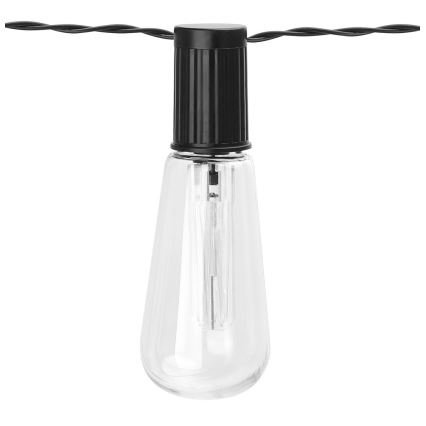 Aigostar - LED Ηλιακά λαμπάκια 10xLED/3,8m IP44 θερμό λευκό