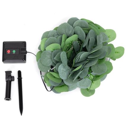 Aigostar - LED Ηλιακή Γιρλάντα 100xLED/12μ IP65 300 mAh ζεστό λευκό ευκάλυπτος