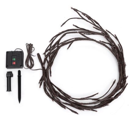 Aigostar - LED Ηλιακή Γιρλάντα 72xLED/4μ IP65 300 mAh ζεστό λευκό για κλαδιά δέντρων