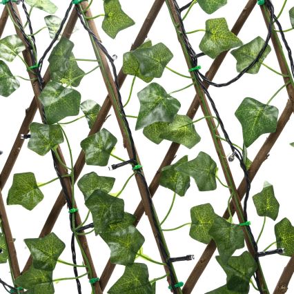 Aigostar - LED Ηλιακή Γιρλάντα 102xLED/2x0,7m IP65 300 mAh ζεστό λευκό κισσός