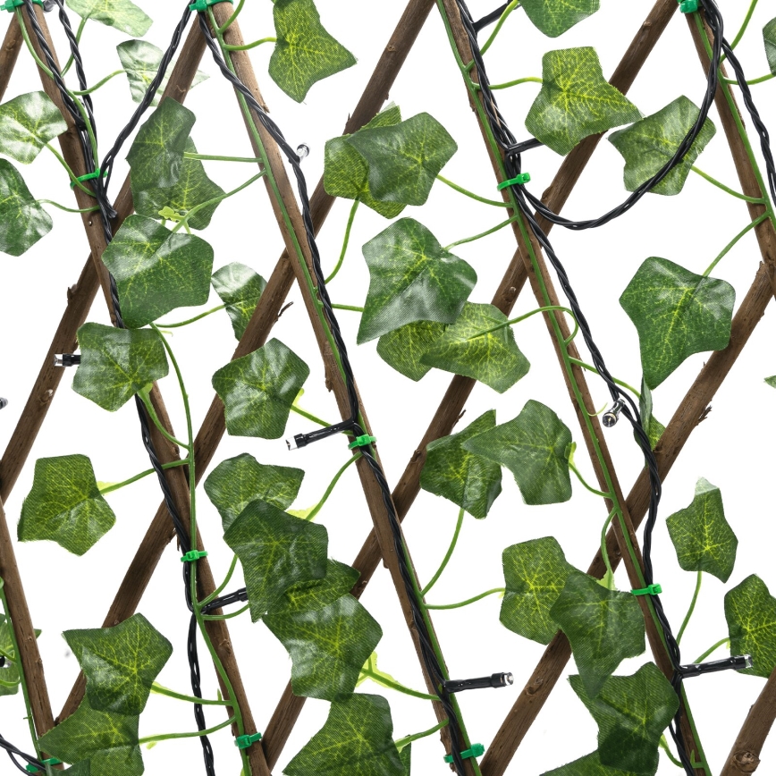 Aigostar - LED Ηλιακή Γιρλάντα 102xLED/2x0,7m IP65 300 mAh ζεστό λευκό κισσός