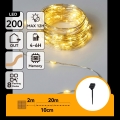 Aigostar - LED Ηλιακή γιρλάντα 200xLED/8 λειτουργίες 22 m IP65 θερμό λευκό 800 mAh