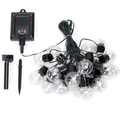 Aigostar - LED Ηλιακή γιρλάντα 20xLED/8 λειτουργίες 11,5m IP65 πολύχρωμη