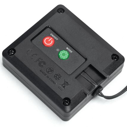 Aigostar - Ηλιακή διακοσμητική LED 148xLED/2x1,2m IP65 300 mAh θερμό λευκό ευκάλυπτος