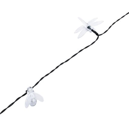 Aigostar - LED ηλιακή διακοσμητική γιρλάντα 50xLED/8 λειτουργίες 10 m 800 mAh IP65 ψυχρό λευκό