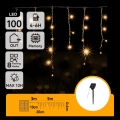 Aigostar - LED ηλιακή χριστουγεννιάτικη γιρλάντα 100xLED/8 λειτουργίες 8x0,6m 800 mAh IP65 θερμό λευκό