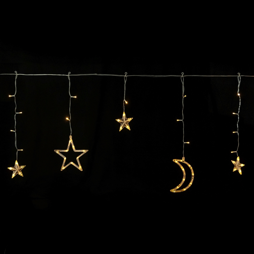 Aigostar - LED ηλιακή χριστουγεννιάτικη γιρλάντα 120xLED/8 λειτουργίες 3x0,6m 500 mAh IP65 θερμό λευκό