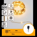 Aigostar - LED Ηλιακή χριστουγεννιάτικη γιρλάντα 500xLED/8 λειτουργίες 52m IP65 θερμό λευκό 1200 mAh