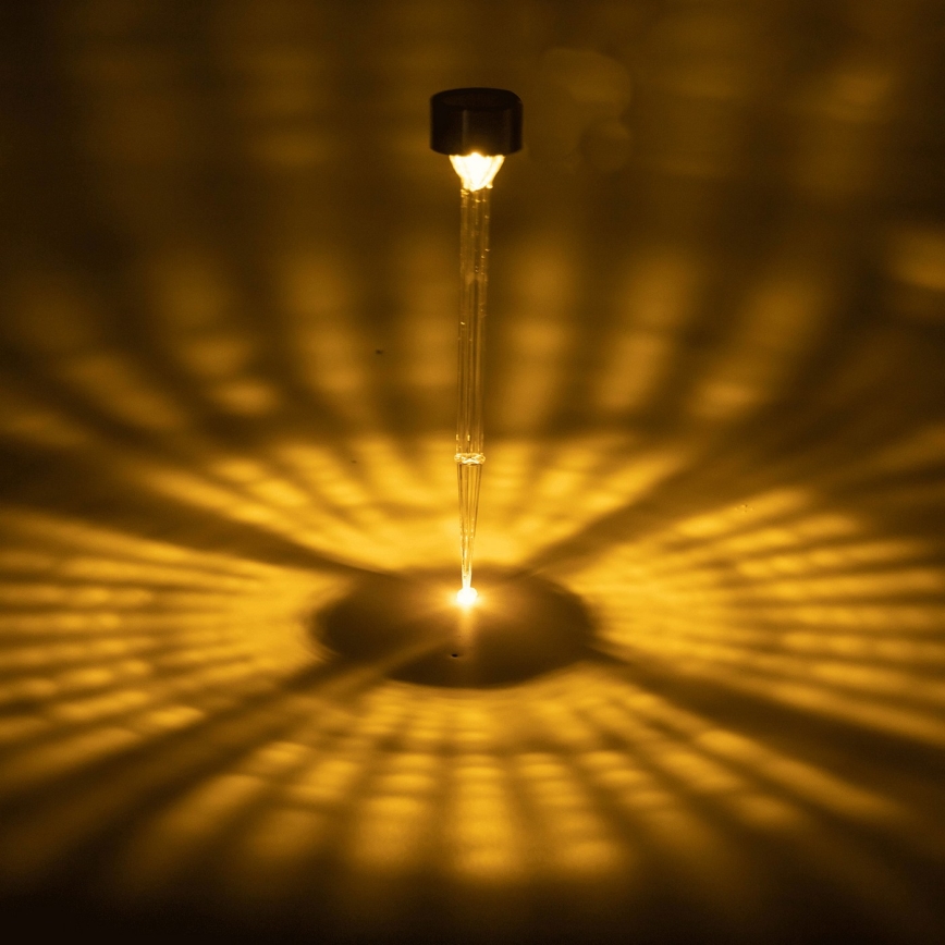 Aigostar - Ηλιακό LED Φωτιστικό LED/0,006W/1,2V 32εκ ματ χρώμιο 200 mAh 2700K IP44
