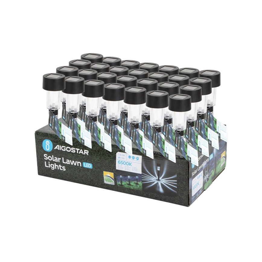 Aigostar - Ηλιακό LED Φωτιστικό LED/0,006W/1,2V 40mAh 6500K IP44 29,5 εκ.