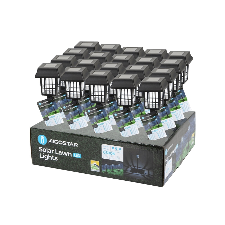 Aigostar - LED Ηλιακό Φωτιστικό LED/0,006W/1,2V 40mAh 6500K IP44 32 εκ.