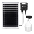 Aigostar - LED ηλιακό φωτιστικό 70W/12V, 6000 mAh, 6500K, IP65, διάμ. 12 εκ., με τηλεχειριστήριο