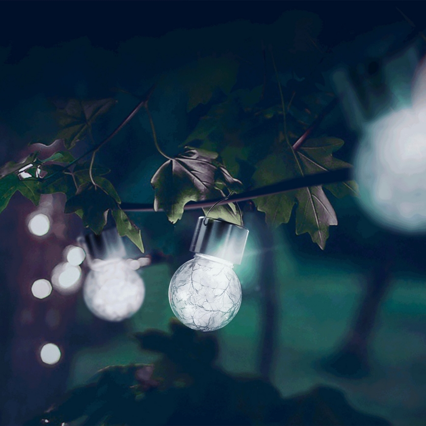 Aigostar - LED Ηλιακό Φωτιστικό LED/0,006W/1,2V διάμ. 6 εκ. 100 mAh 6500K IP44