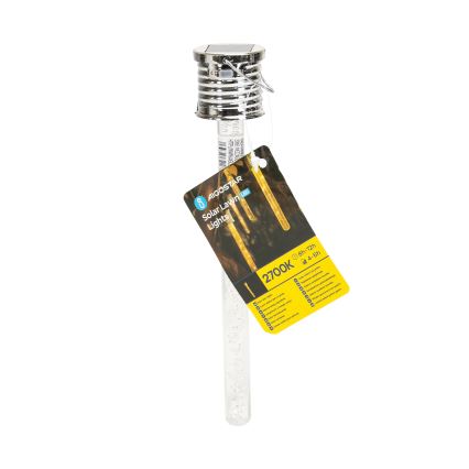Aigostar - LED Ηλιακό Φωτιστικό LED/0,006W/1,2V χρώμιο 2700K IP44 40 mAh