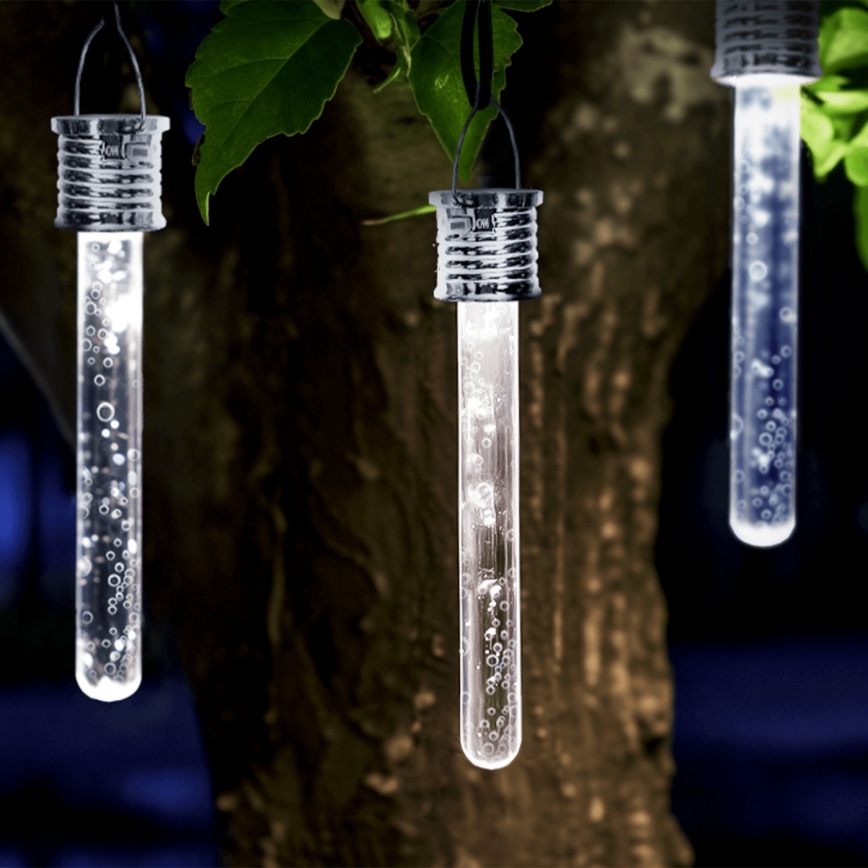 Aigostar - LED Ηλιακό Φωτιστικό LED/0,006W/1,2V χρώμιο 40 mAh 6500K IP44