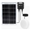 Aigostar - LED Ηλιακό φωτιστικό LED/70W/12V 6000 mAh 6500K IP65 διάμ. 20,5 cm + τηλεχειριστήριο