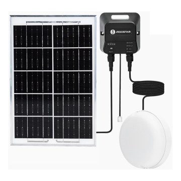 Aigostar - LED Ηλιακό φωτιστικό LED/70W/12V 6000 mAh 6500K IP65 διάμ. 20,5 cm + τηλεχειριστήριο