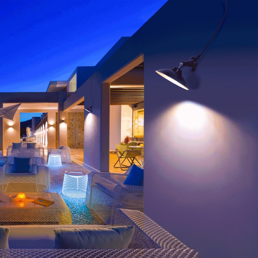 Aigostar - LED Ηλιακό Επιτοίχιο Φωτιστικό LED/3,2V 3000K/4000K/6500K 5000 mAh IP65 + τηλεχειριστήριο