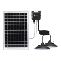 Aigostar - LED ηλιακό φωτιστικό με αισθητήρα 2xLED/35W/12V 6000 mAh 6500K IP65 διάμ. 15 cm + τηλεχειριστήριο