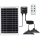Aigostar - LED ηλιακό φωτιστικό με αισθητήρα 2xLED/35W/12V 6000 mAh 6500K IP65 διάμ. 15 εκ. + τηλεχειριστήριο