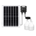 Aigostar - LED ηλιακό φωτιστικό με αισθητήρα 2xLED/70W/12V 12000 mAh 6500K IP65 διάμ. 12 cm + τηλεχειριστήριο