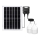 Aigostar - LED ηλιακό φωτιστικό με αισθητήρα 2xLED/70W/12V 12000 mAh 6500K IP65 διάμ. 12 cm + τηλεχειριστήριο