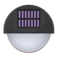 Aigostar - LED Ηλιακό Επιτοίχιο Φωτιστικό LED/1W/1,2V μαύρο 200 mAh 2700K IP44