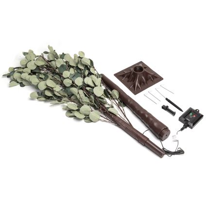 Aigostar - Ηλιακό διακοσμητικό LED 210xLED/3,5μ IP65 300 mAh ζεστό λευκό ευκάλυπτος