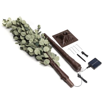 Aigostar - LED Ηλιακό διακοσμητικό 285xLED/3,8μ IP65 1200 mAh ζεστό λευκό ευκάλυπτος