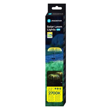 Aigostar - LED Ηλιακό διακοσμητικό φωτιστικό LED/0,03W/1,2V 70cm 300 mAh 2700K IP44