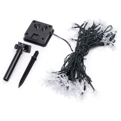 Aigostar - LED Ηλιακή Χριστουγεννιάτικη Γιρλάντα 50xLED/8 λειτουργίες 800 mAh 12μ IP65 πολύχρωμη