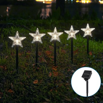 Aigostar - LED Ηλιακό Χριστουγεννιάτικο Φωτιστικό LED/0,054W/1,2V 1m IP65 800 mAh ψυχρό λευκό