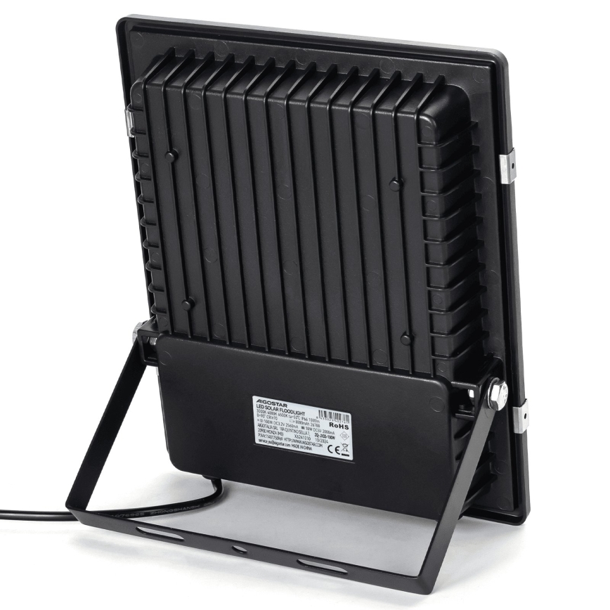 Aigostar - Ηλιακός προβολέας LED/100W/3,2V 2000mAh 3000K/4000K/6500K IP66 + τηλεχειριστήριο