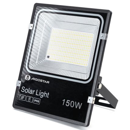 Aigostar - Ηλιακός LED προβολέας LED/150W/3,2V 3000mAh 3000K/4000K/6500K IP66 + τηλεχειριστήριο
